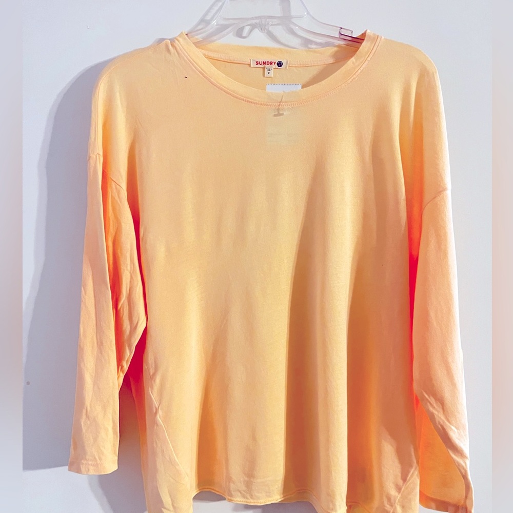 Sundry brand new with tags tissue soft tee peach
